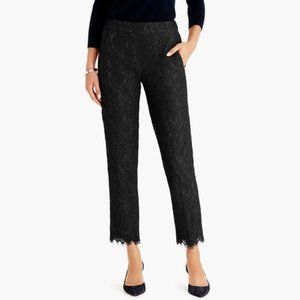 J. Crew - Pull On Pant in Floral Lace - Black - 10